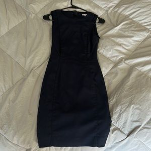 H&M navy blue pencil work dress
